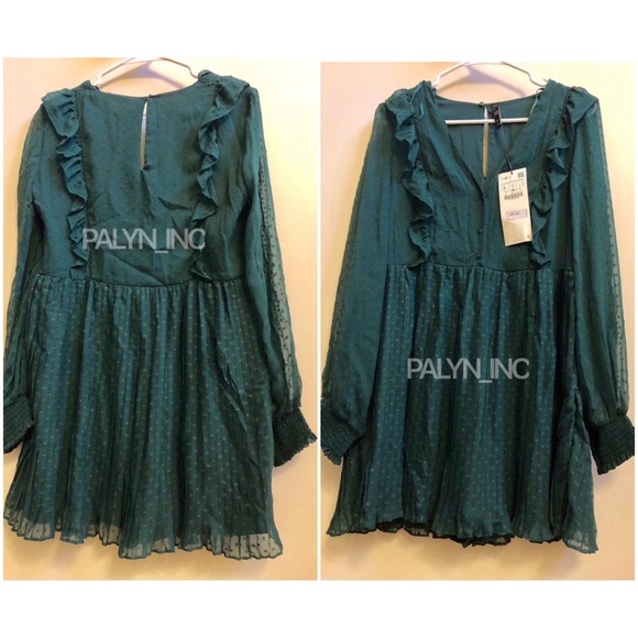 NWT ZARA DOTTED MESH PLAYSUIT JUMPSUIT - Picture 8 of 11